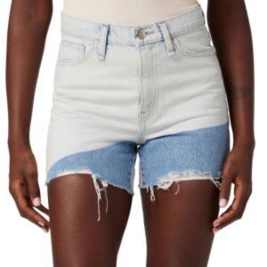 HUDSON JEANS
Devon Colorblocked Denim Shorts-jj23
